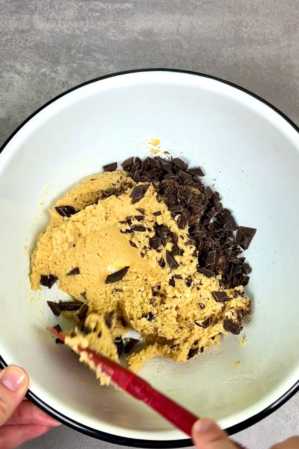 csicseriborsós csokis keksz sütés előtt